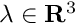 $\lambda\in\mathbf{R}^3$