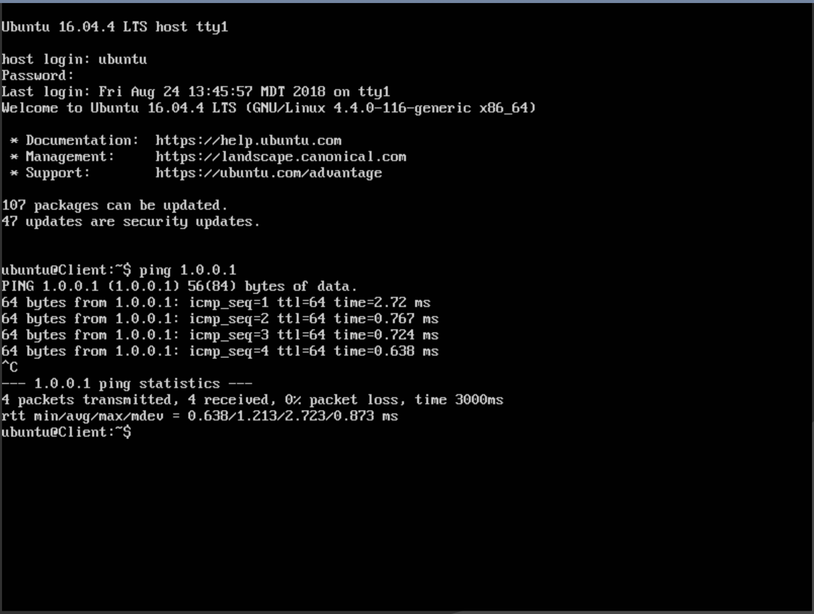 Locating the IP address for a data center server.