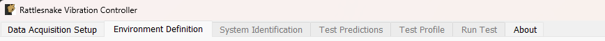 Rattlesnake UI tabs when running a combined environments test with an environment that requires a system identification.