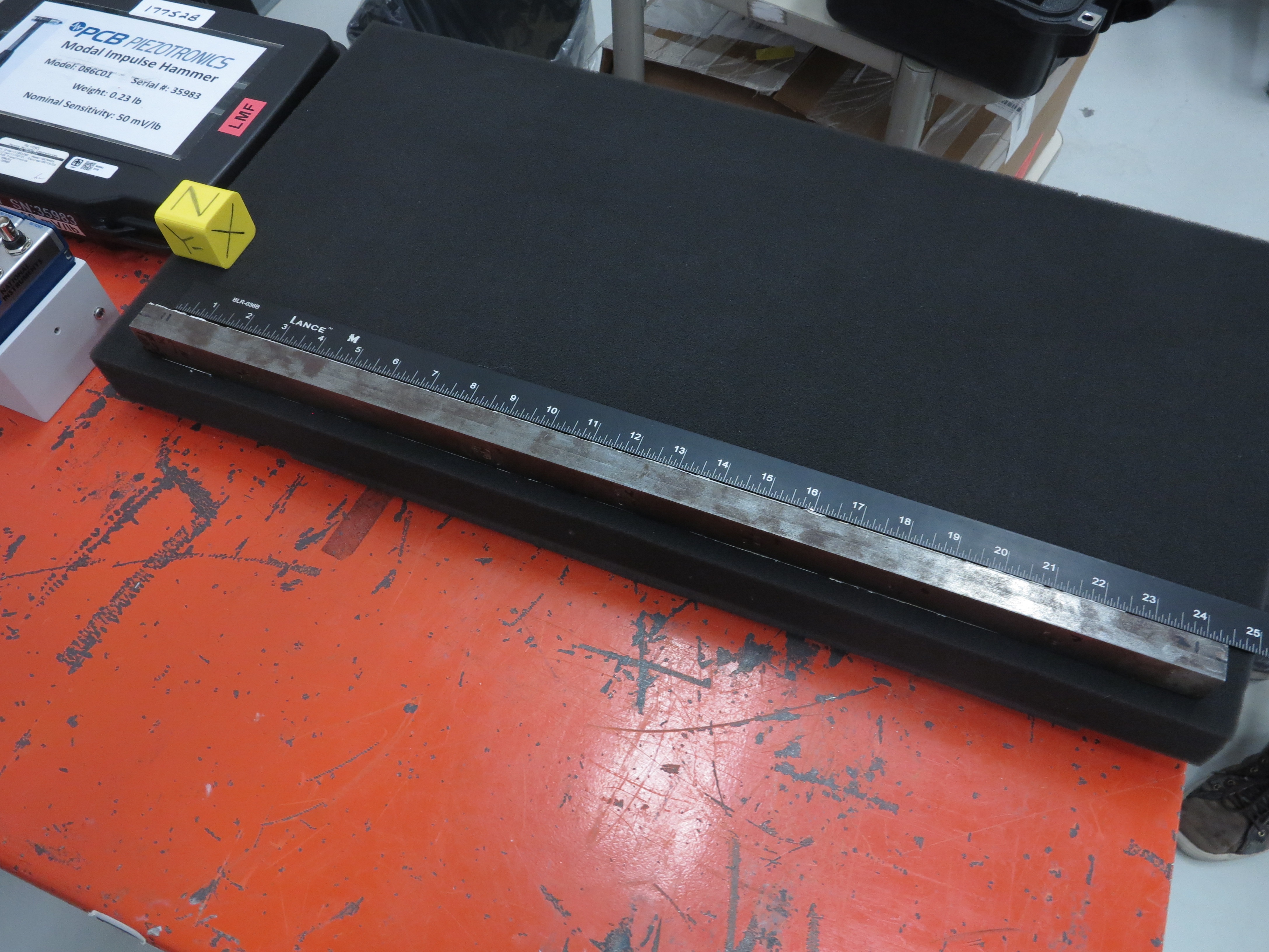 Beam structure that will be tested in this example problem.