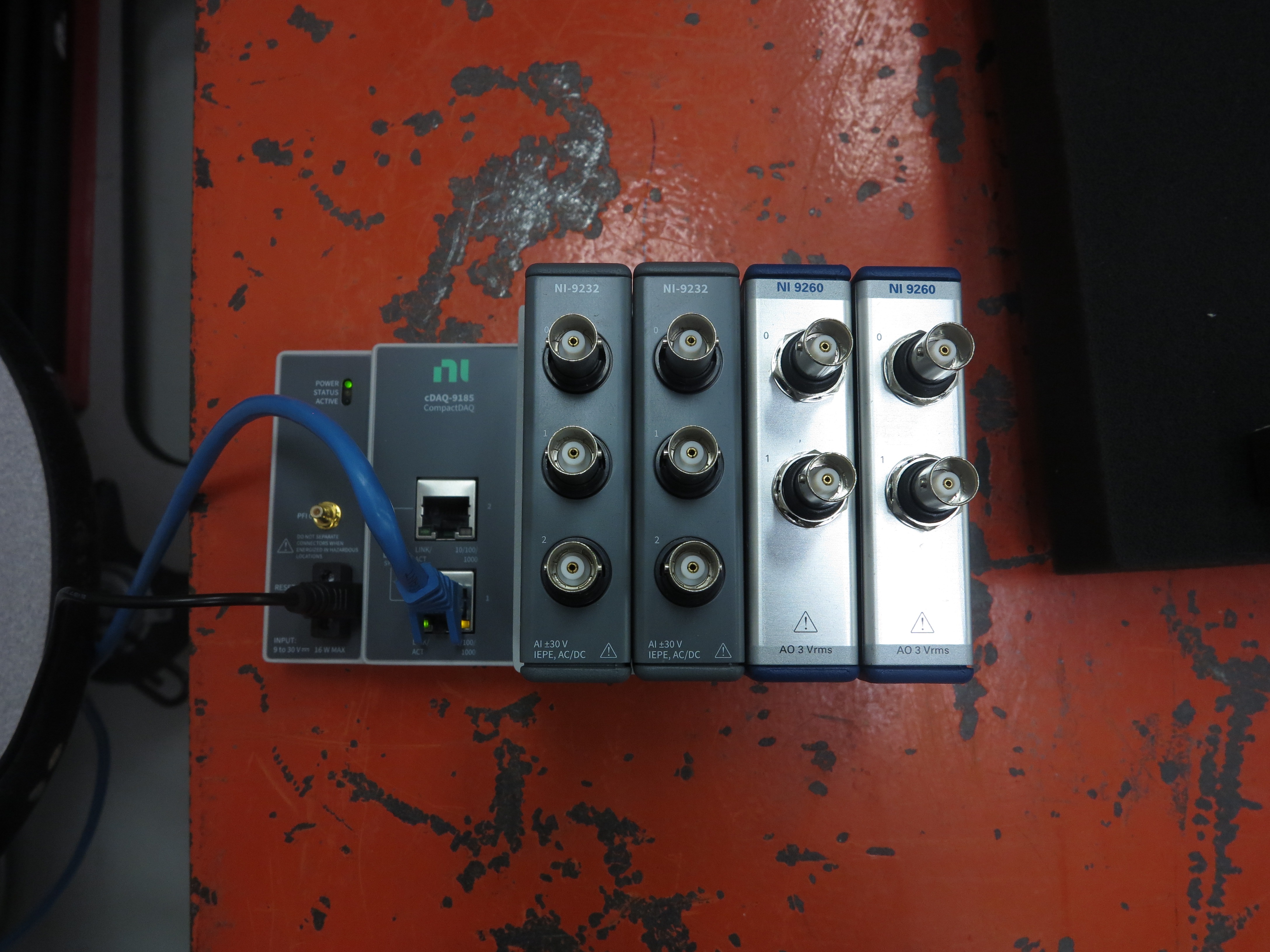 NI cDAQ hardware used for this demonstration.