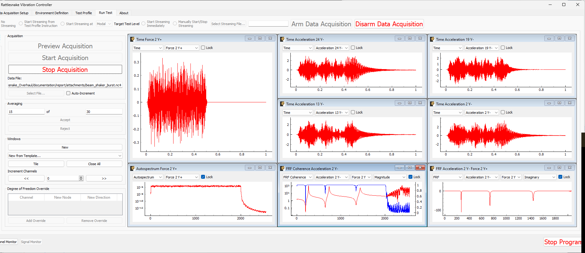 Acquiring the burst random data