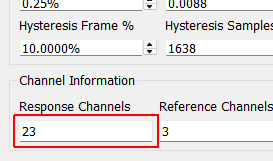 Response Channels Number of response channels used when computing frequency response functions.