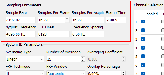 Sampling Parameters
