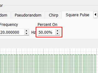 Square Wave Percent On Percentage of the square pulse’s period that it is “up”.