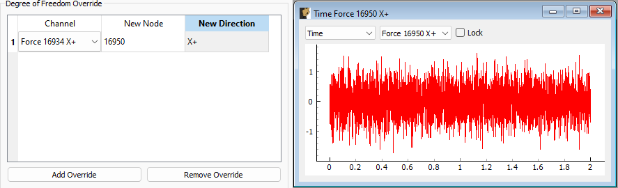 Overriding the 16934 X+ degree of freedom information with 16950 X+ degree of freedom information.