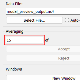 Average Count Current number of averages acquired