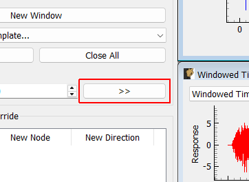 >> (Increment Channels) Increment channels in visualization windows by the specified number of channels, except for windows that are locked.