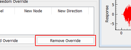 Remove Override Removes the selected channel override.