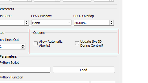 Options Settings