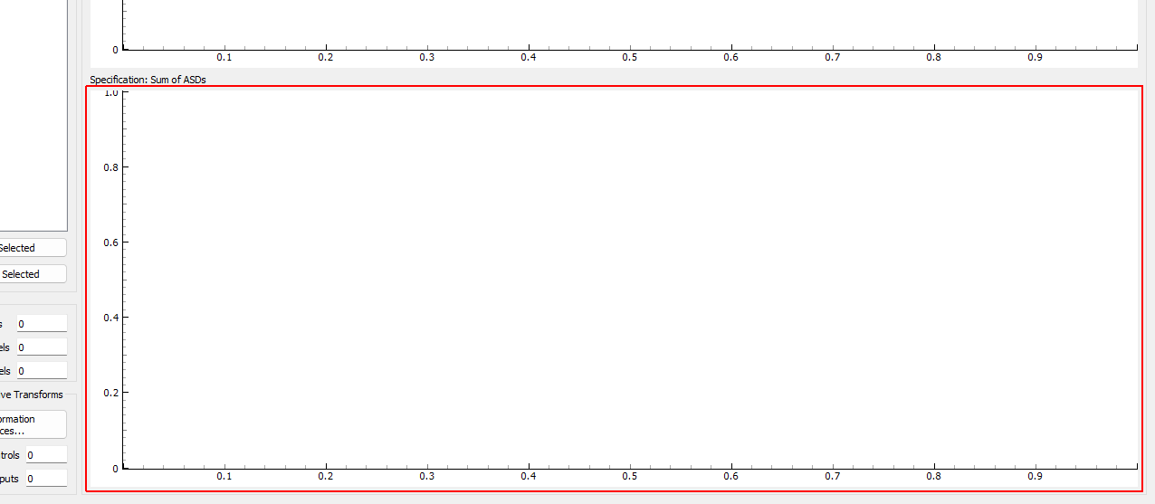 Specification: Sum of ASDs Displays the trace (or sum of diagonals) of the CPSD matrix to give an overview of the frequency content in the specification.