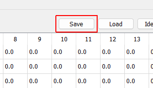 Response Transformation Matrix Save Opens a file dialog allowing the user to save the response transformation matrix to a file.