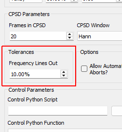 Tolerances Settings
