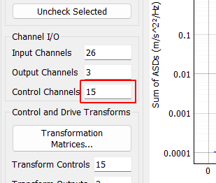 Control Channels A display showing the total number of physical channels this environment is controlling to.