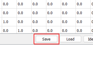 Output Transformation Matrix Save Opens a file dialog allowing the user to save the output transformation matrix to a file.