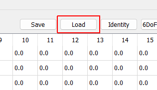 Response Transformation Matrix Load Opens a file dialog to allow the user to load in a response transformation matrix from a file.