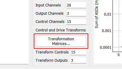 Transformation Matrices... Open the transformation matrix dialog to allow specification of transformations to virtual control or virtual excitation channels.