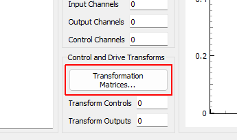 Transformation Matrices... Open the transformation matrix dialog to allow specification of transformations to virtual control or virtual excitation channels.