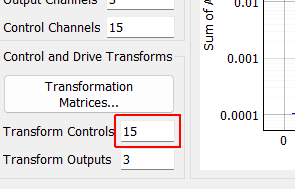 Transform Controls A display showing the number of virtual control channels in the environment due to transformation matrices applied to the physical control channels.