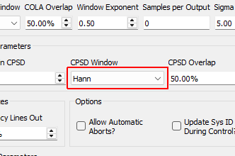 CPSD Window Window function to use when computing CPSDs.