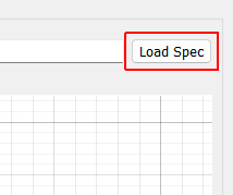 Load Spec When clicked, opens a file dialog box to select a specification file to load.