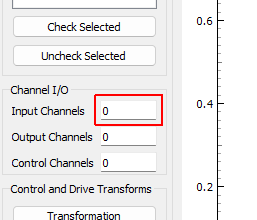 Input Channels A display showing the total number of physical channels this environment is measuring, including excitation channels and control channels.