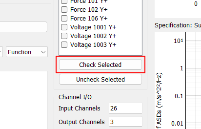 Check Selected When clicked, any selected channels in the Control Channels list will be checked, and therefore used as control channels in the environment.