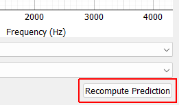 Recompute Prediction Click to recompute the prediction by running the control law again.