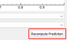 Recompute Prediction Click to recompute the prediction by running the control law again.
