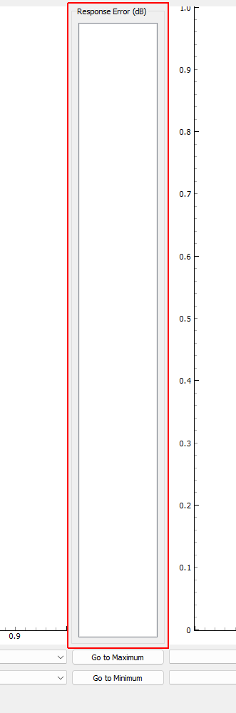 Response Error (dB) Settings