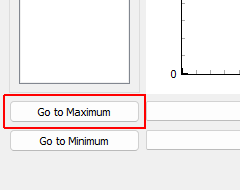 Go to Maximum Excitation Shows the excitation channel with the largest voltage