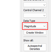 Data Type Data type to display on the new visualization window.