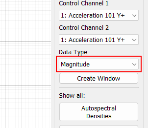 Data Type Data type to display on the new visualization window.
