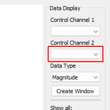 Control Channel 2 Column of the CPSD matrix to create a window for