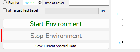 Stop Environment Stops the environment manually