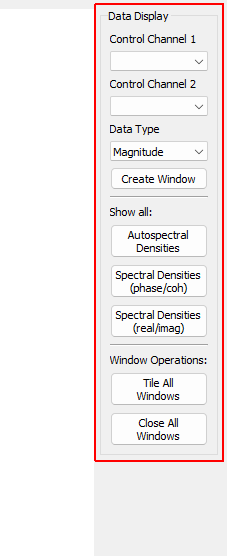 Data Display Settings