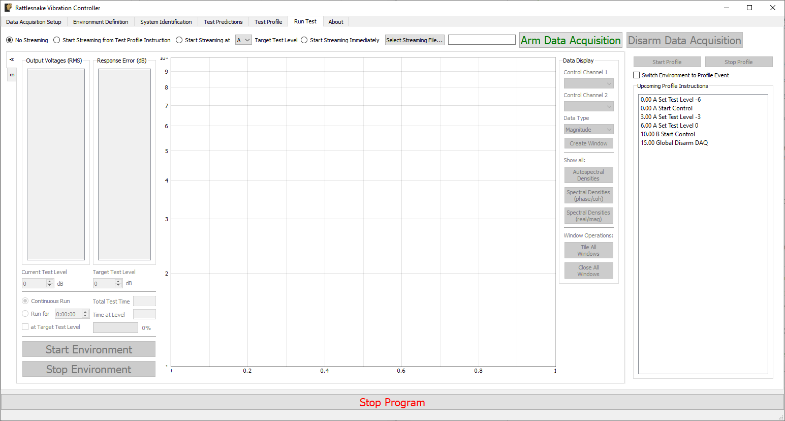 Run Test Tab.
