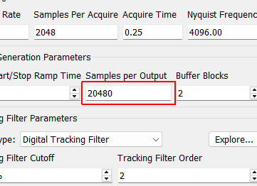 Samples per Output Number of new samples generated by each realization taking into account the overlap with the previous realization.