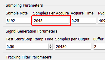 Samples Per Acquire Number of samples that the control process processes at a time. This is driven by the Rattlesnake read buffer size from the data acquisition parameters.