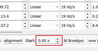 Start Used to specify the start time of this sine tone, allowing the different tones to start at different times.