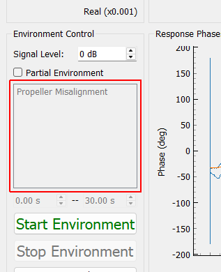 Partial Environment Tone Selector Only tones selected in this list will be run if the Partial Environment checkbox is checked.
