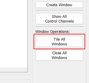 Tile All Windows Tile all open display windows across the main monitor