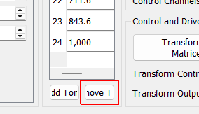 Remove Tone Removes the selected sine tone from the table.