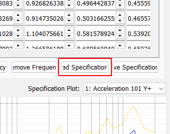 Load Specification Loads specification data from a file.