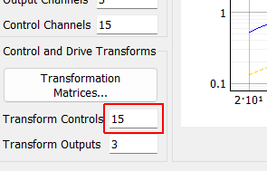 Transform Controls A display showing the number of virtual control channels in the environment due to transformation matrices applied to the physical control channels.