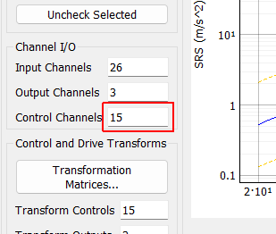 Control Channels A display showing the total number of physical channels this environment is controlling to.