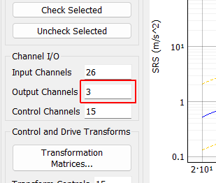 Output Channels A display showing the total number of physical channels this environment is outputting to excitation devices such as vibration shakers.
