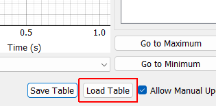 Load Table Loads a sum-of-decayed-sines table from a NumPy, CSV, or Excel file.