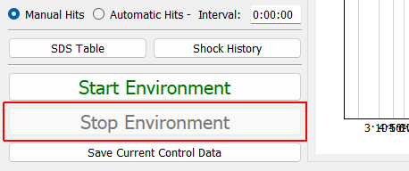 Stop Environment Stops the environment prematurely when operating in automatic hit mode.