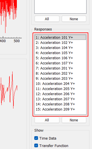 Responses Select the response channels to visualize on the plots on the System Identification tab.